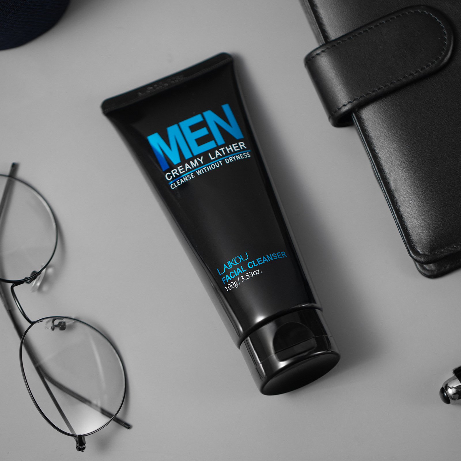 Men'S Grooming Facial - LAIKOU Männer-Gesichtsreiniger 100g Tiefenreinigende Gesichtsreinigung für