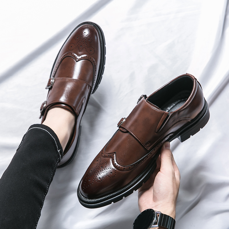Mens Grooming Brand - 2026 Neue Frühlings-Herrenschuhe aus Leder, Marke