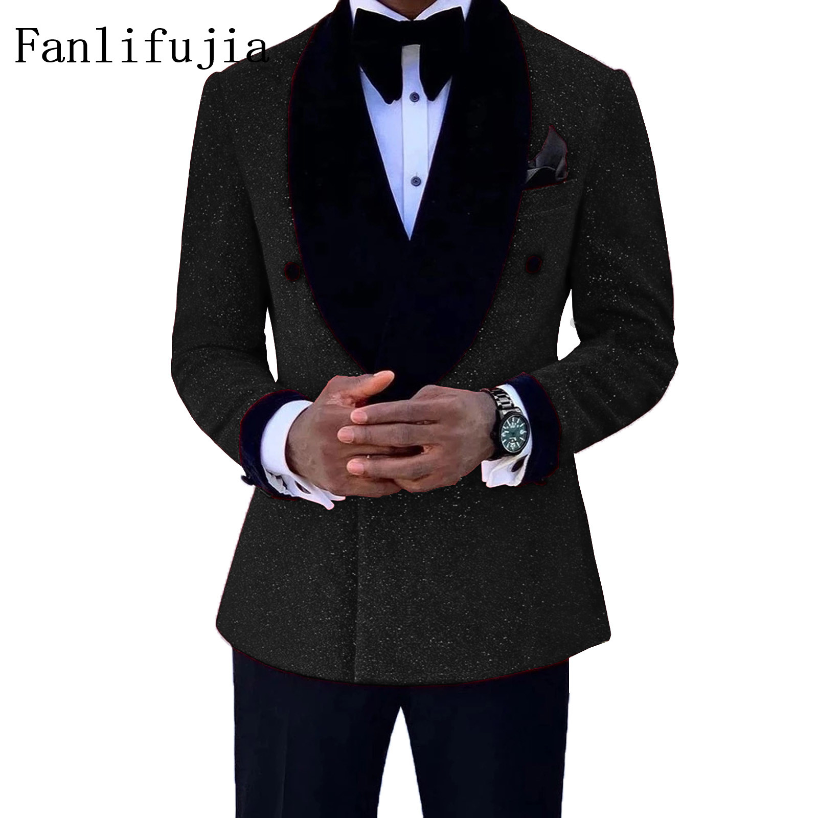 Mens Grooming Kit Luxury - Fanlifujia Luxuriöse rote Glitzer-Anzüge für Herren,
