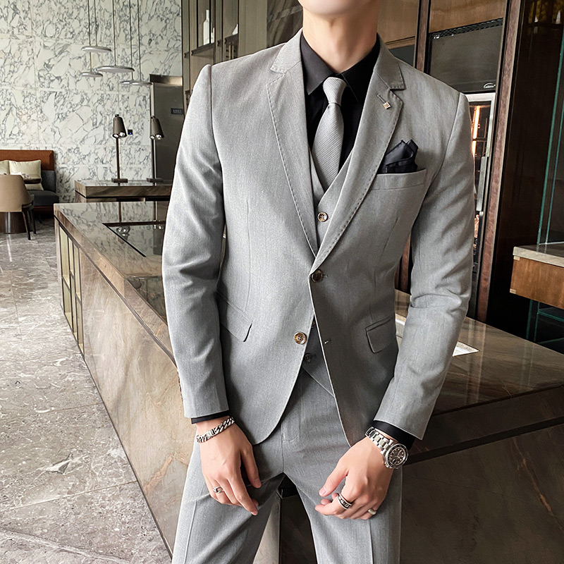 Mens Grooming Brand - (Jacke + Weste + Hosen) high-end-Marke