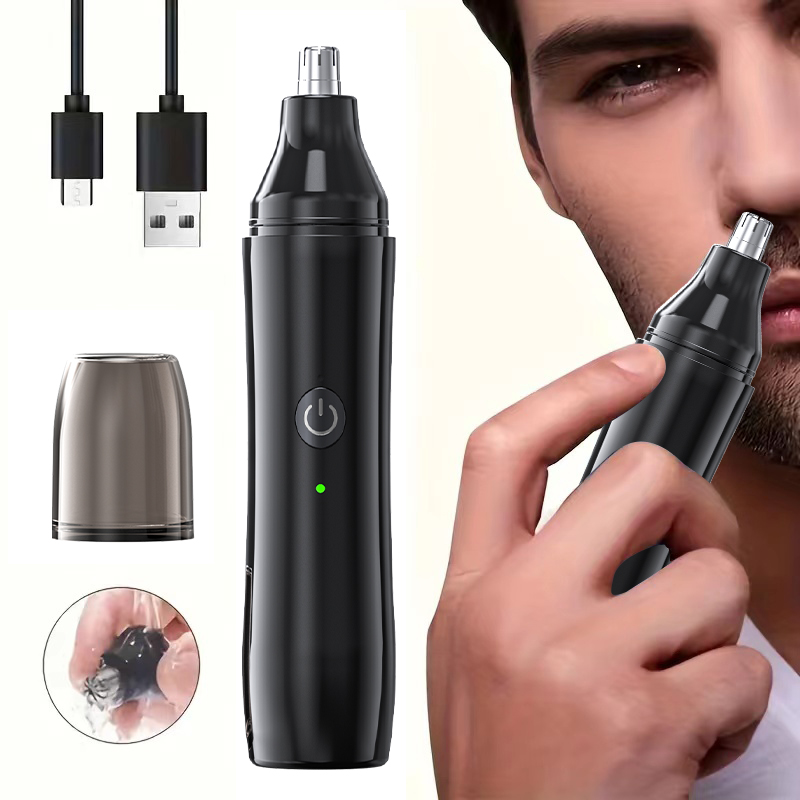 Men'S Grooming Facial - Wiederaufladbarer Nasenhaarschneider und Gesichtshaarentferner für Männer