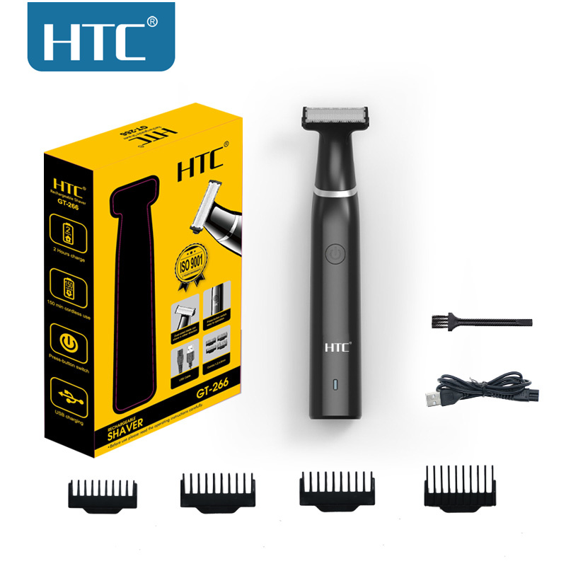 Grooming Men'S Eyebrows - HTC Elektrischer Leistenhaarschneider für Herren, Schamhaarschneider,