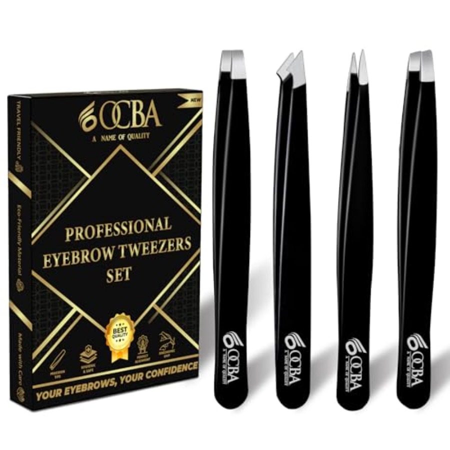 Men'S Grooming Facial - 4-teiliges Pinzetten-Set für Gesichtshaare für Frauen