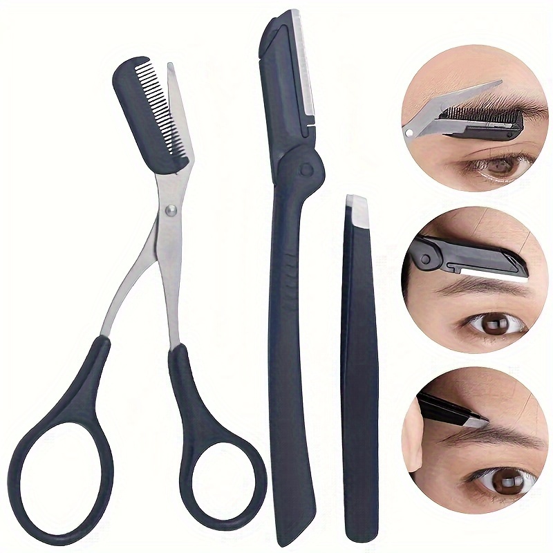 Grooming Men'S Eyebrows - 3-teiliges Set Augenbrauen-Set für Damen und