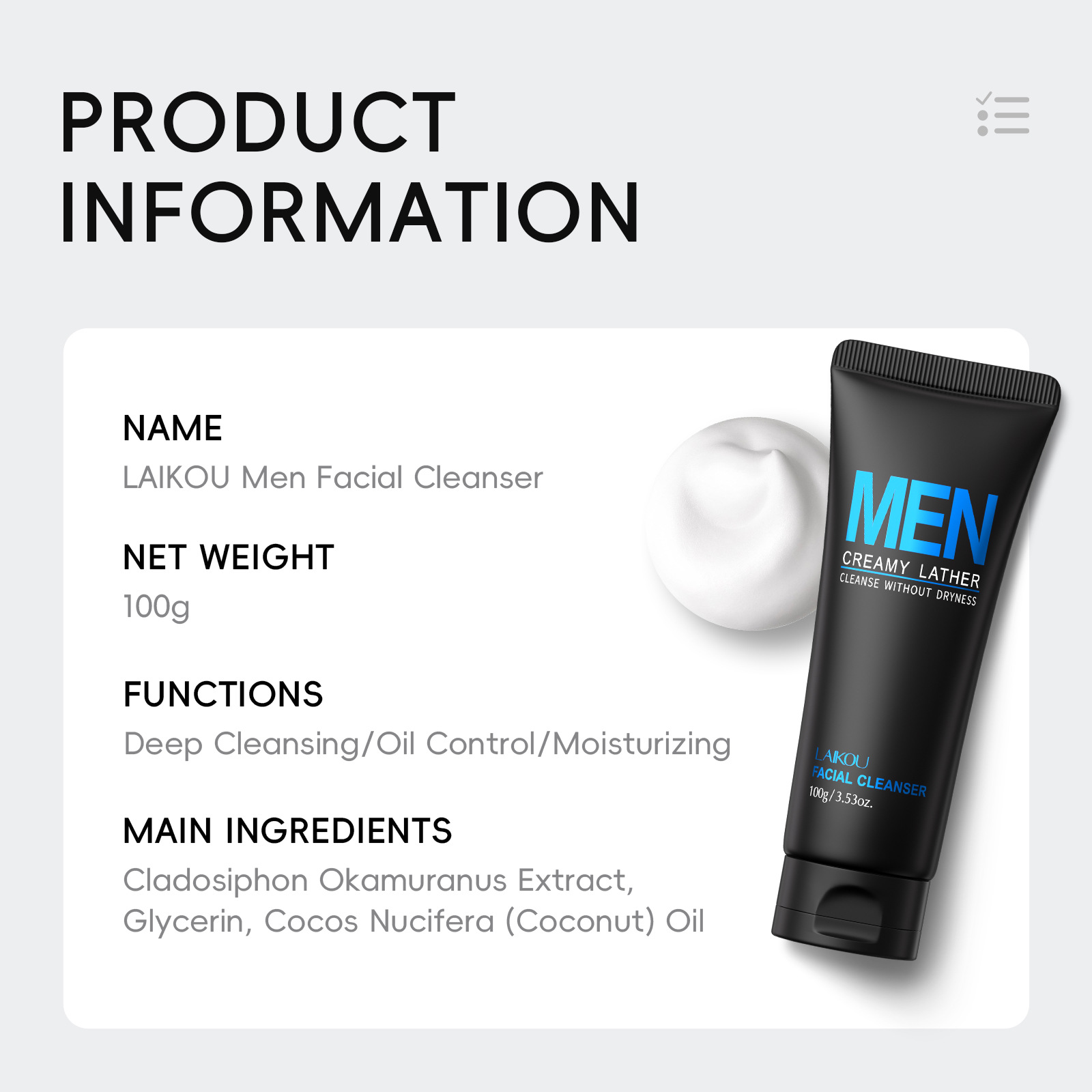 LAIKOU Männer-Gesichtsreiniger – Men'S Grooming Facial Bewertung und Preis