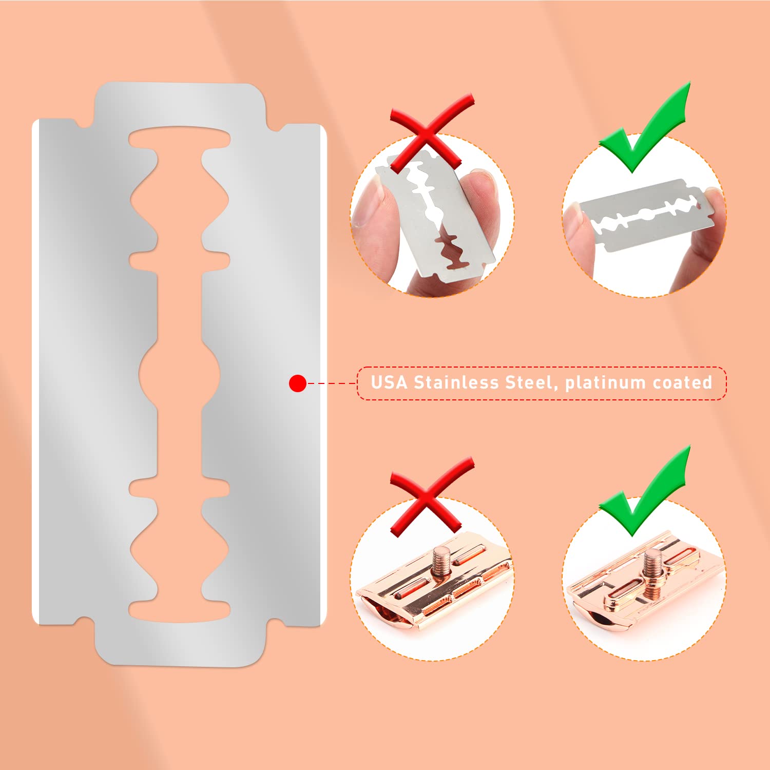 Wieder verwendbarer Doppelkant – Straight Razor Safety Bewertung und Preis