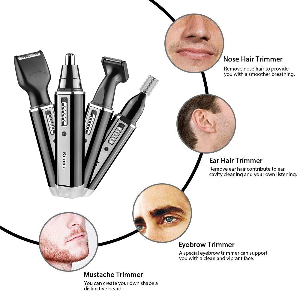 Kemei 4-in-1-Trimmer für Männe – Grooming Men'S Eyebrows Bewertung und Preis