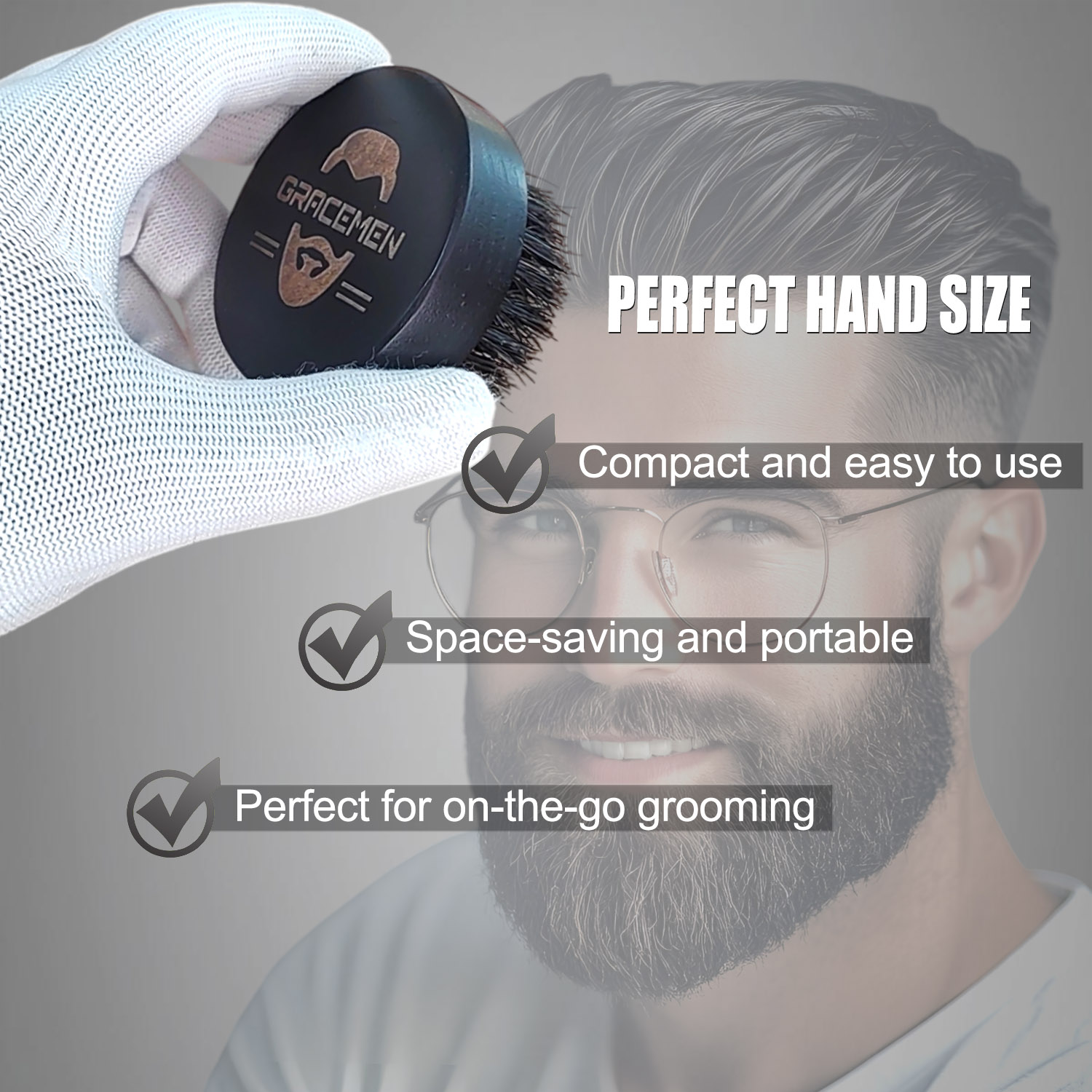 Runde Bartbürste für Männer –  – Men'S Grooming Facial Bewertung und Preis