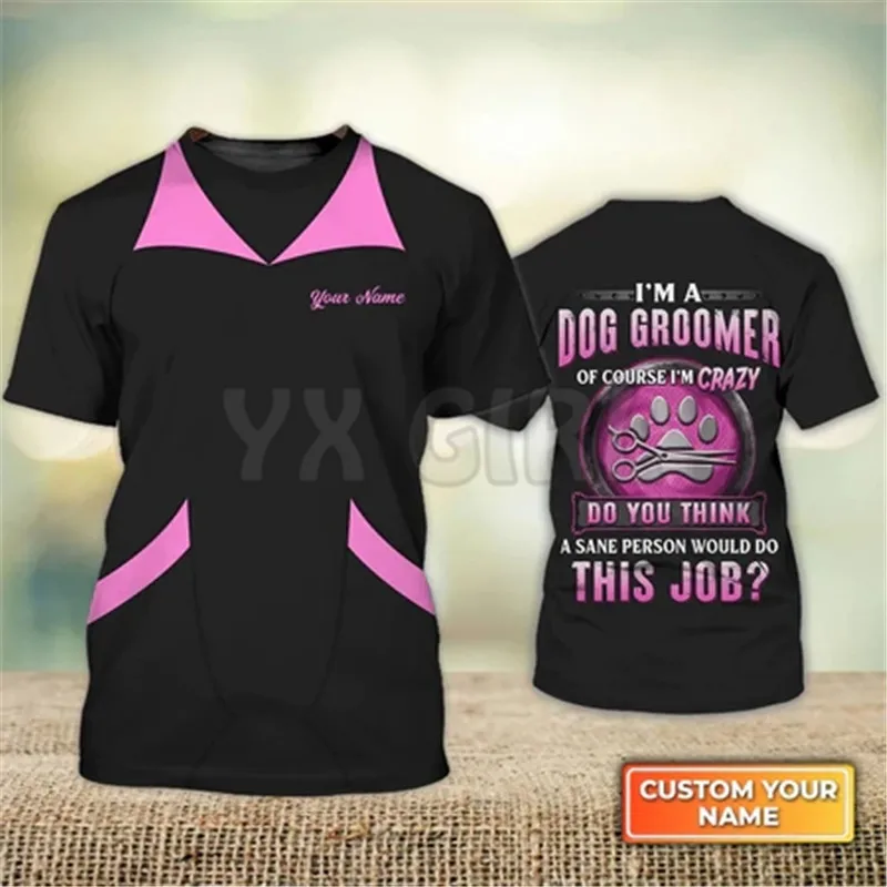 Sommer-Hundegroomer 3D-T-Shirt – Men Grooming Usa Bewertung und Preis