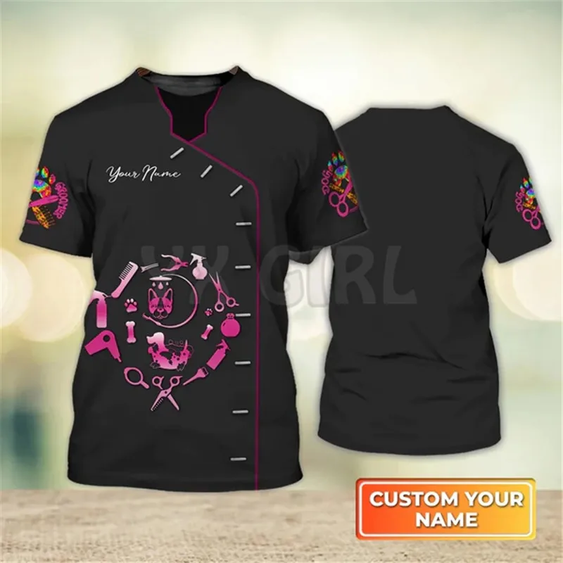 Sommer-Hundegroomer 3D-T-Shirt – Men Grooming Usa Bewertung und Preis