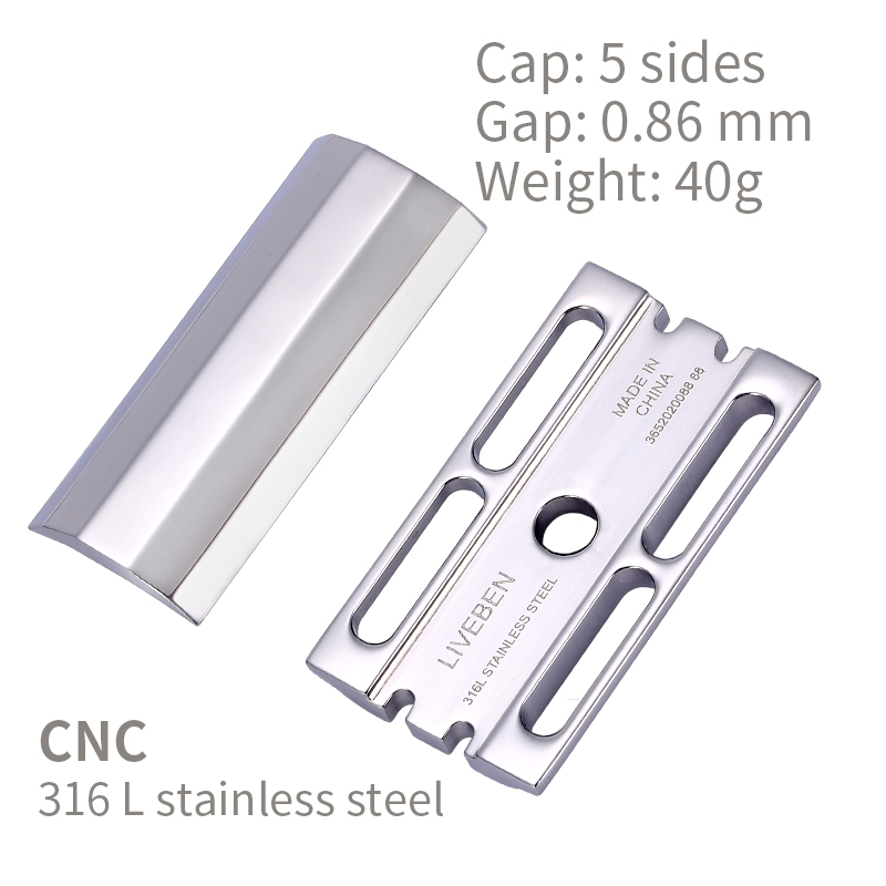 CNC 316L Edelstahl Doppelschne – Straight Razor Safety Bewertung und Preis