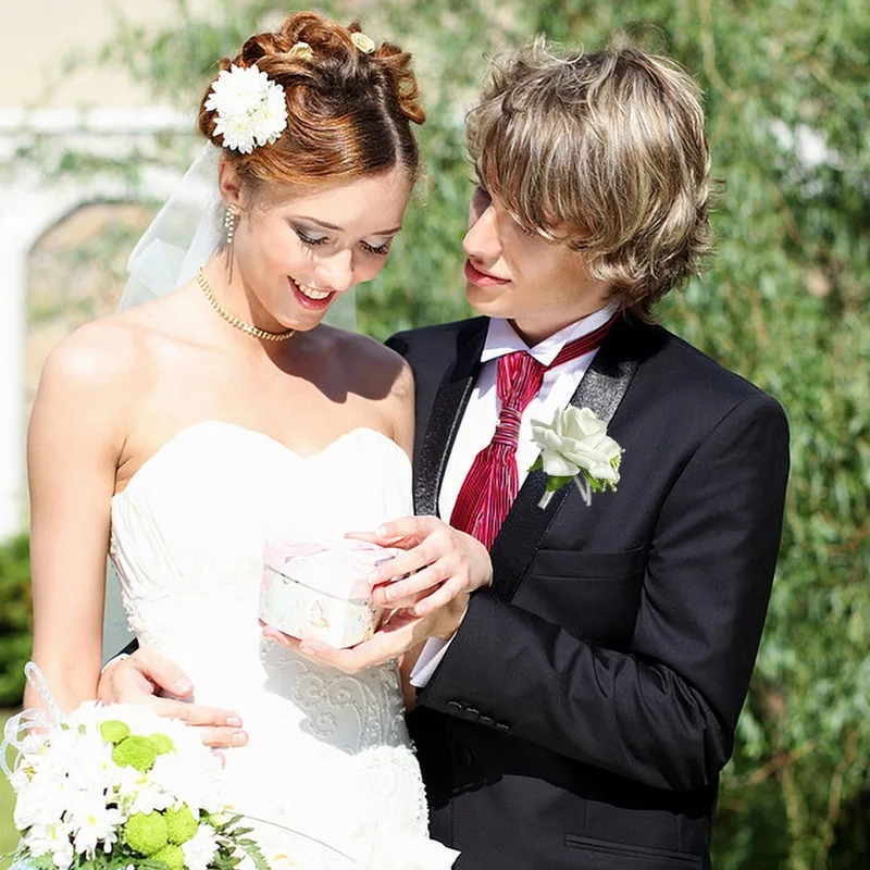 6 Teile/satz Boutonniere für M – Men'S Grooming For Marriage Bewertung und Preis