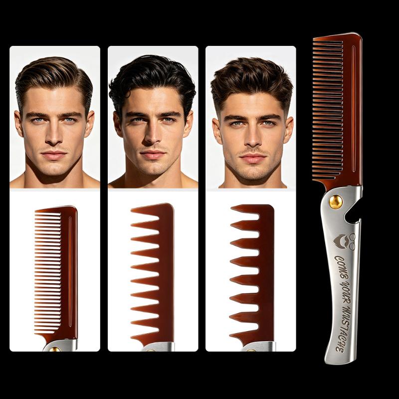 Faltbarer Haarstyling-Kamm für – Men Grooming Home Bewertung und Preis