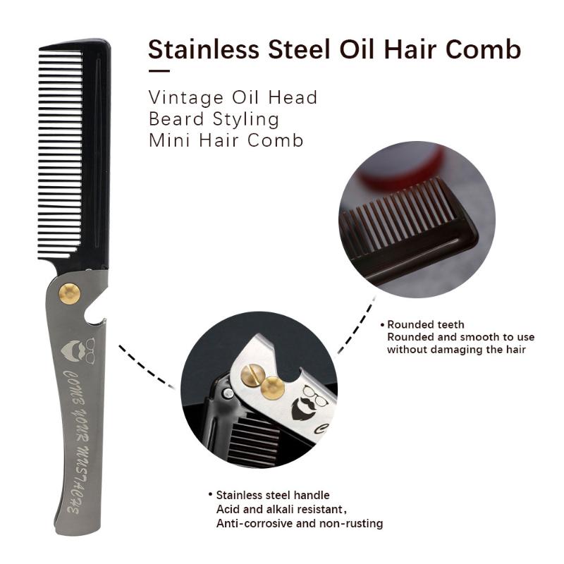 Faltbarer Haarstyling-Kamm für – Men Grooming Home Bewertung und Preis