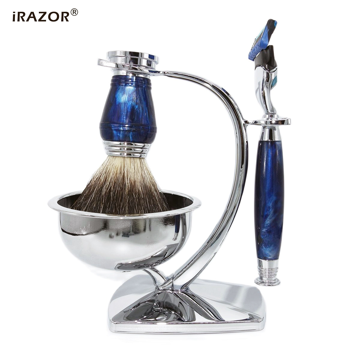 iRAZOR Royal Blue Luxus-Rasier – Mens Grooming Kit Luxury Bewertung und Preis